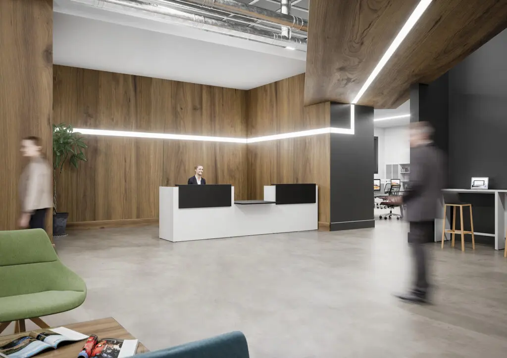 Image par défaut illustrant le propos de l'article  Aménagement du hall d&rsquo;accueil en entreprise de buronomic