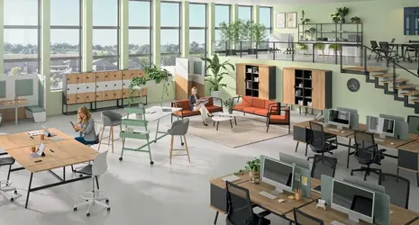 buronomic x Mobloo - Aménagement de bureau durable buronomic avec mobilier en bois, pensé pour le bien‑être et la performance au travail